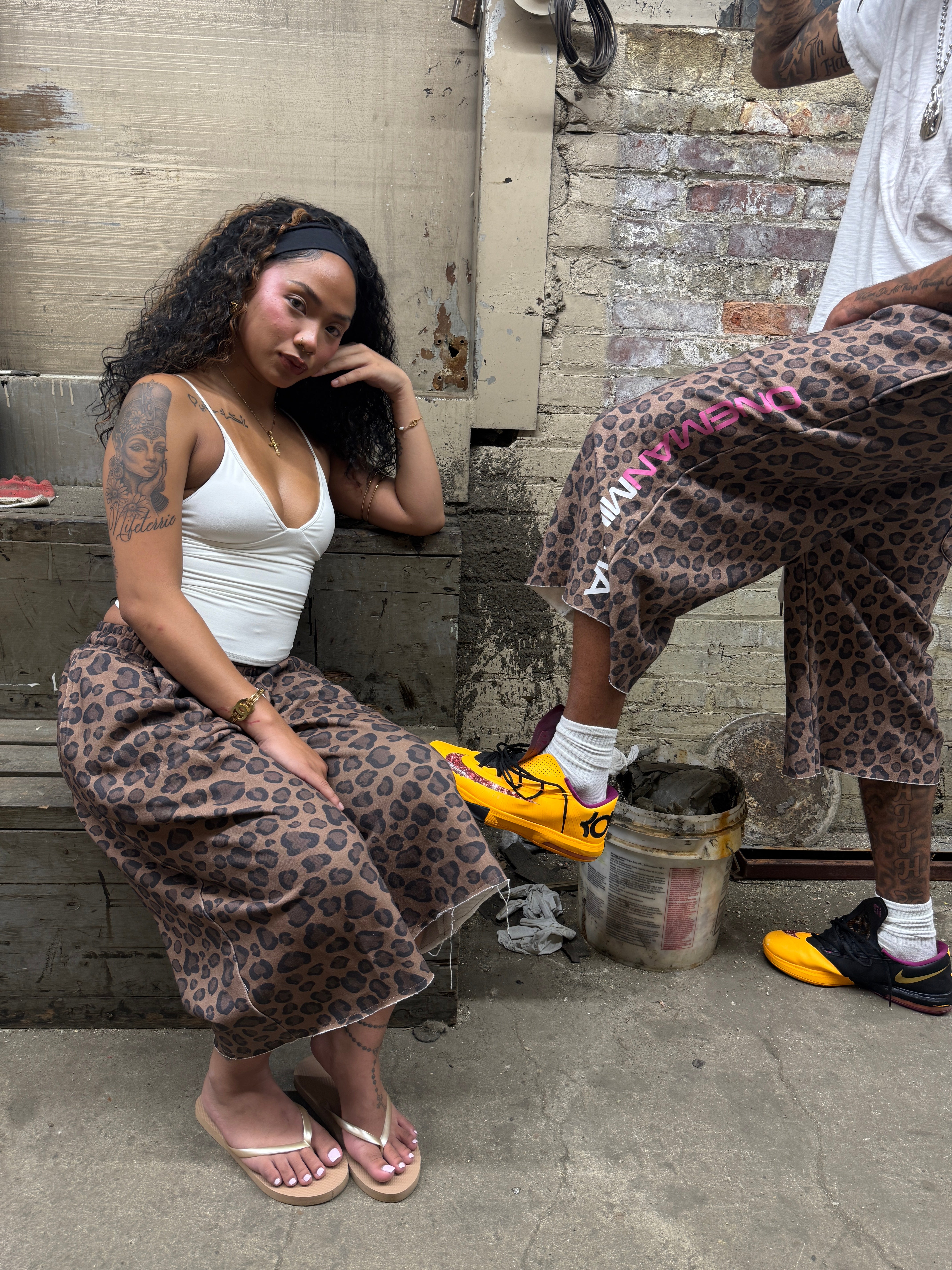 Cheetah Sweat Shorts (3/4)