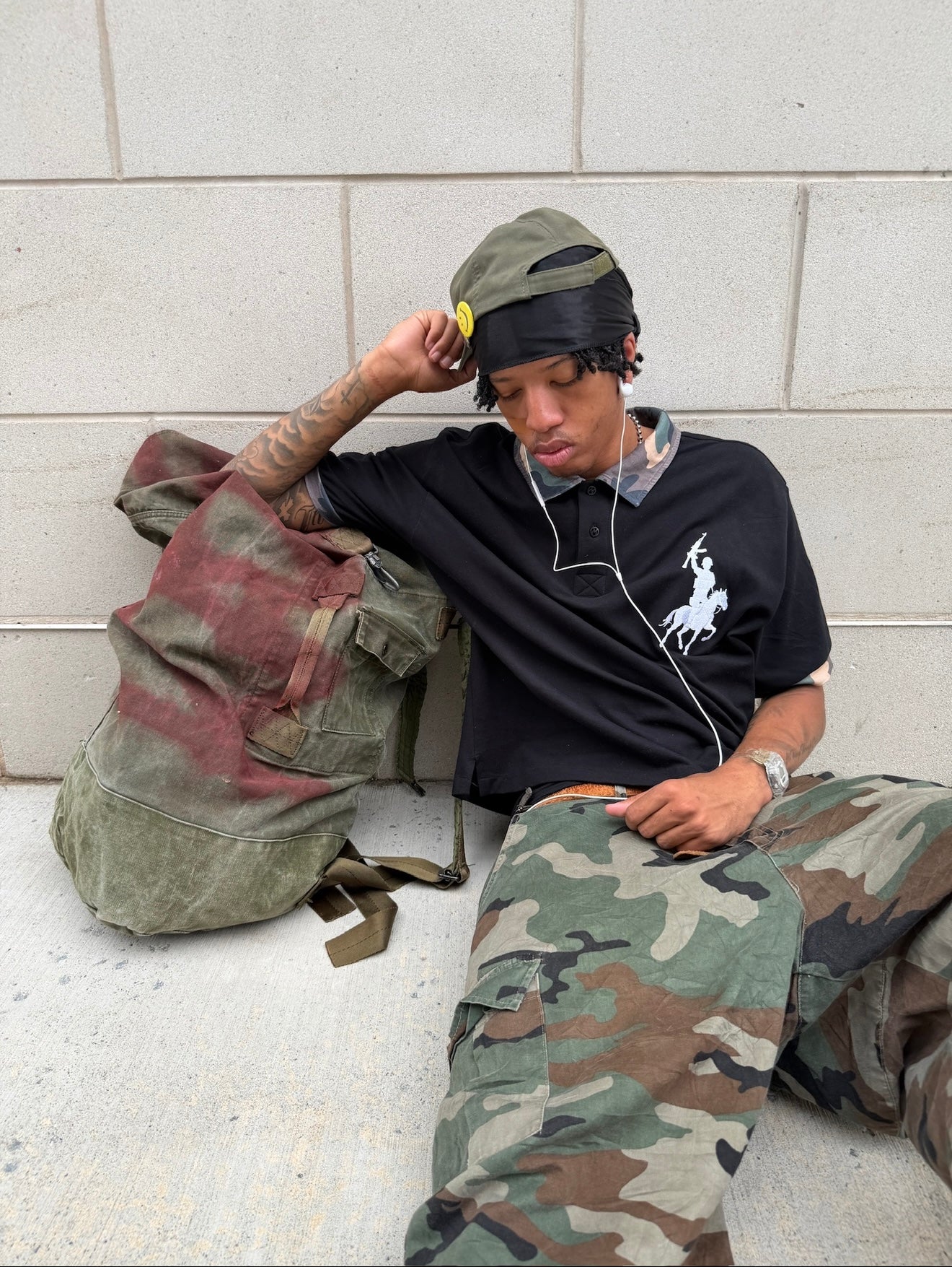 Cavalry Polo (Black Camo)