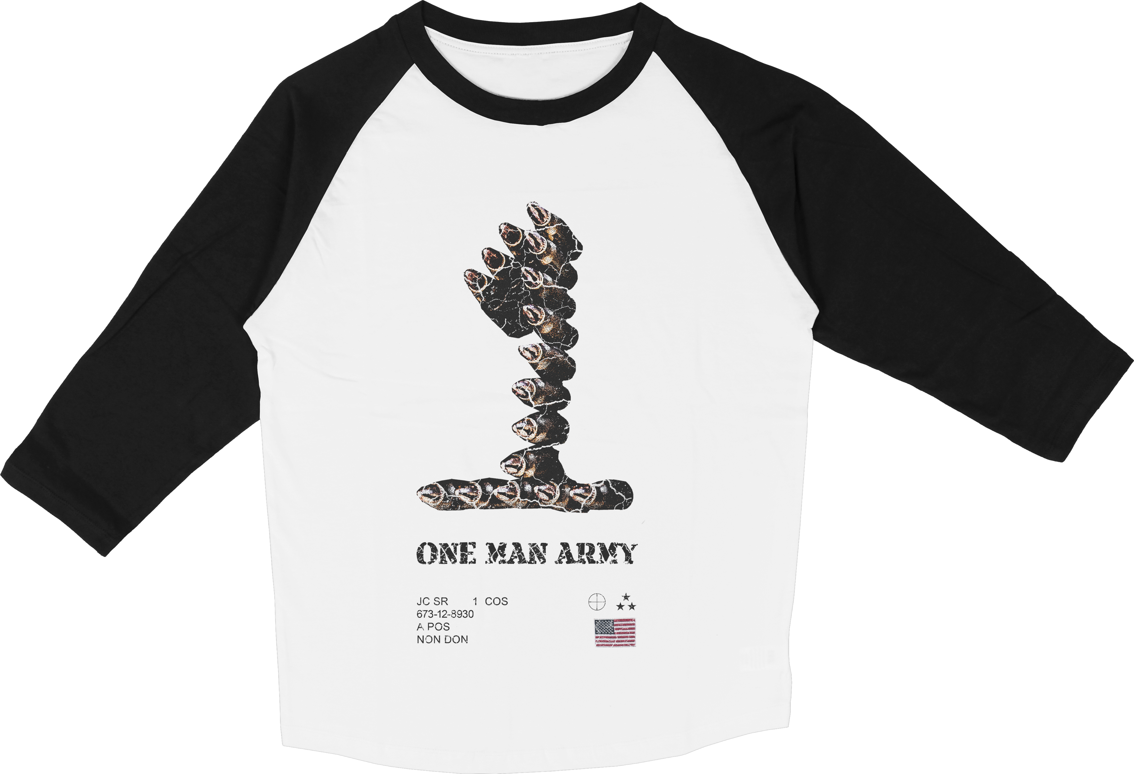 One Bullet Raglan Tee